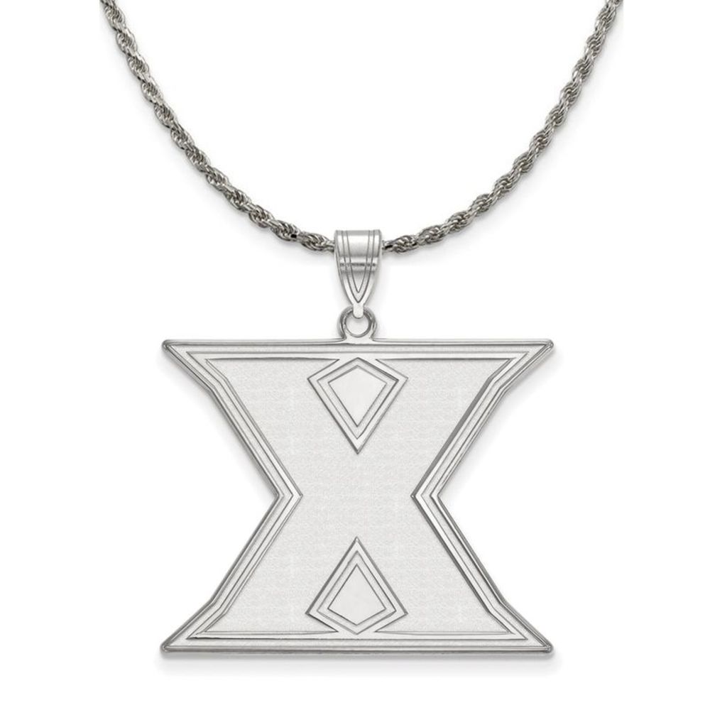 Sterling Silver Xavier U. XL Initial X Necklace - 24 Inch